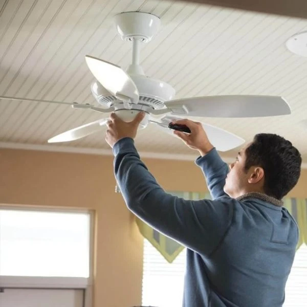 residential ceiling fan installation Kansas City home
