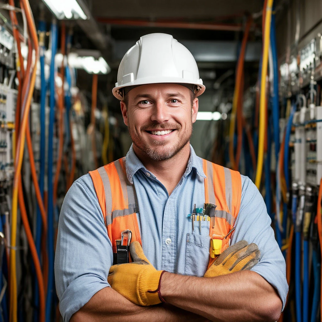 electrical repair service Kansas City technician working