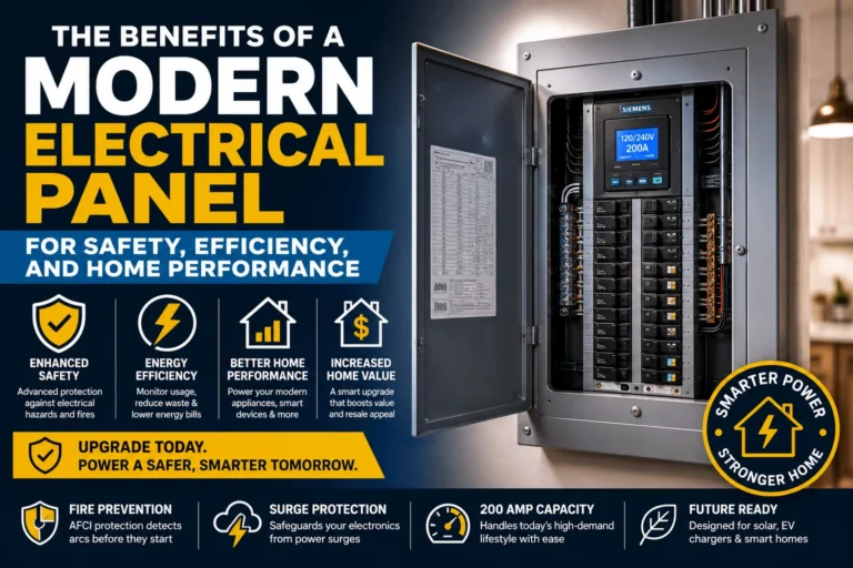 The Benefits of a Modern Electrical Panel for Safety, Efficiency, and Home Performance